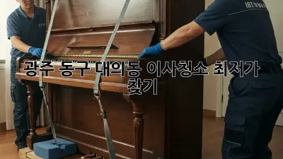 광주 동구 대의동 이사청소 최저가 찾기!